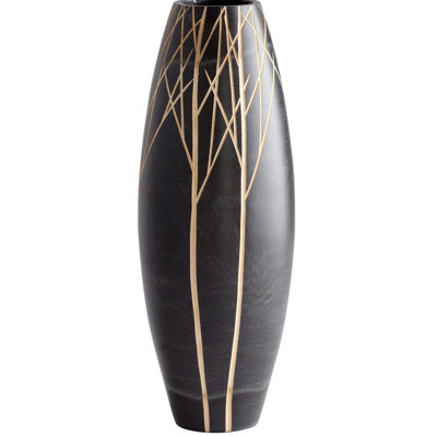 Vase de plancher en bois 26 po Onyx