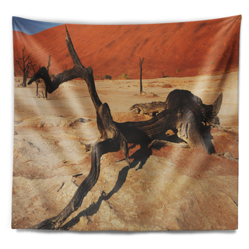 Arbre de tapisserie dead of dead of dead paysage africain, H 50 po x l 60 po