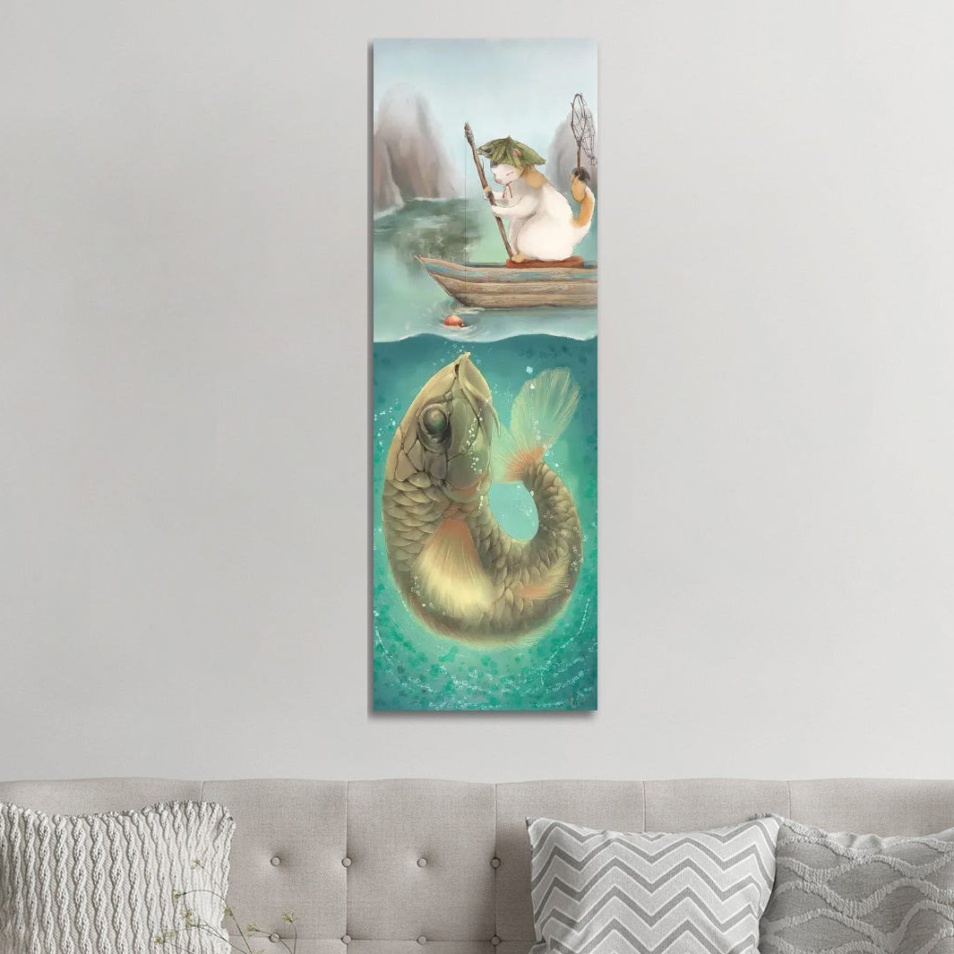 Be Careful What You Fish For - Painting on Canvas