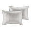 Literie 8 pièces en gris double / grand - coussins décoratifs doux et brodés-120478300-120478303