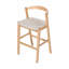 Tabouret en bois d'hévéa, ensemble de 2