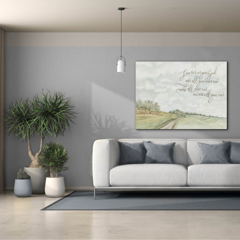  «Love The Lord» par Cindy Jacobs, art mural sur toile, 54 po x 40 po