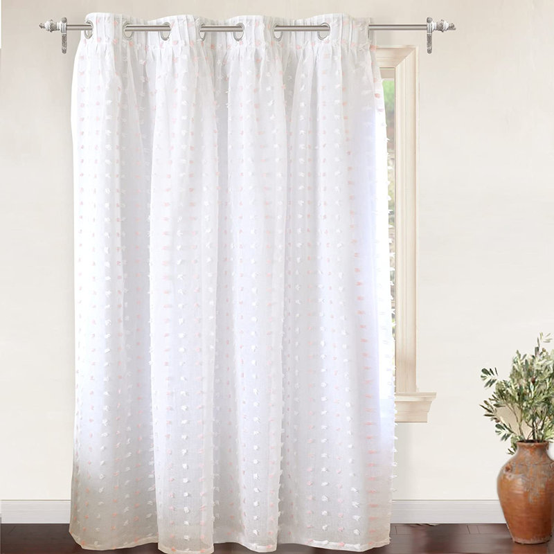 Blackout Curtain Single Panel, Soft Pink, 52" W x 84" L