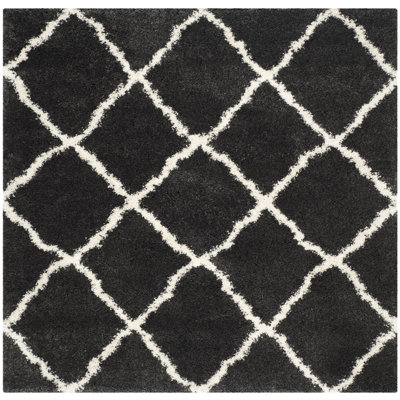 Tapis gris anthracite / ivoire Darroch