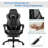 Gymax Adjustable Reclining Ergonomic Faux Leather Swiveling PC & Racing Game Chair with Footrest-62268508