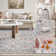 Soft Multicolor Vintage Floral Washable Non-Slip Area Rug for Living Room & Bedroom