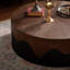 Table basse 38,97 po Table basse ronde en bois faite à la main pour salon