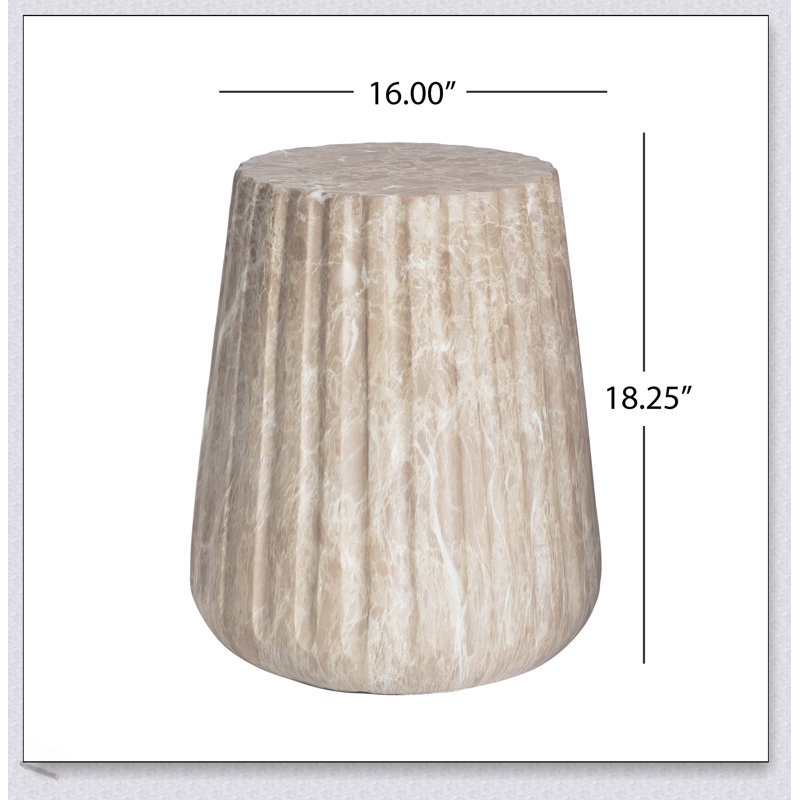 Table d'appoint Elegant Outdoor Cleme, Doré