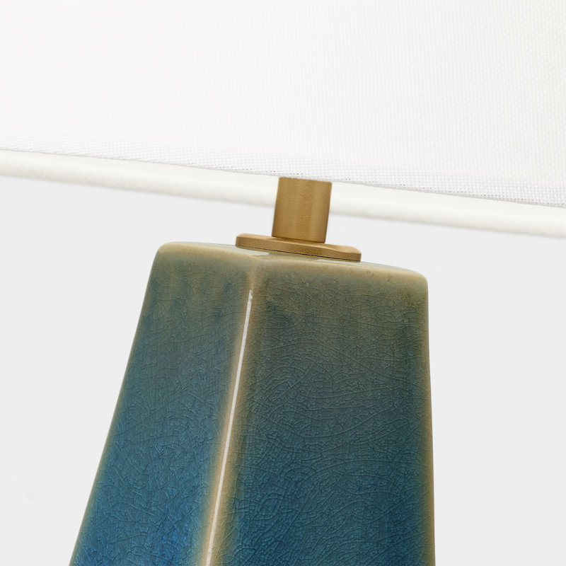 Diogo Table Lamp, Green, 28" H x 18" W x 18" D