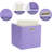 4-pack Purple Fabric Cube Storage Bins With Handles