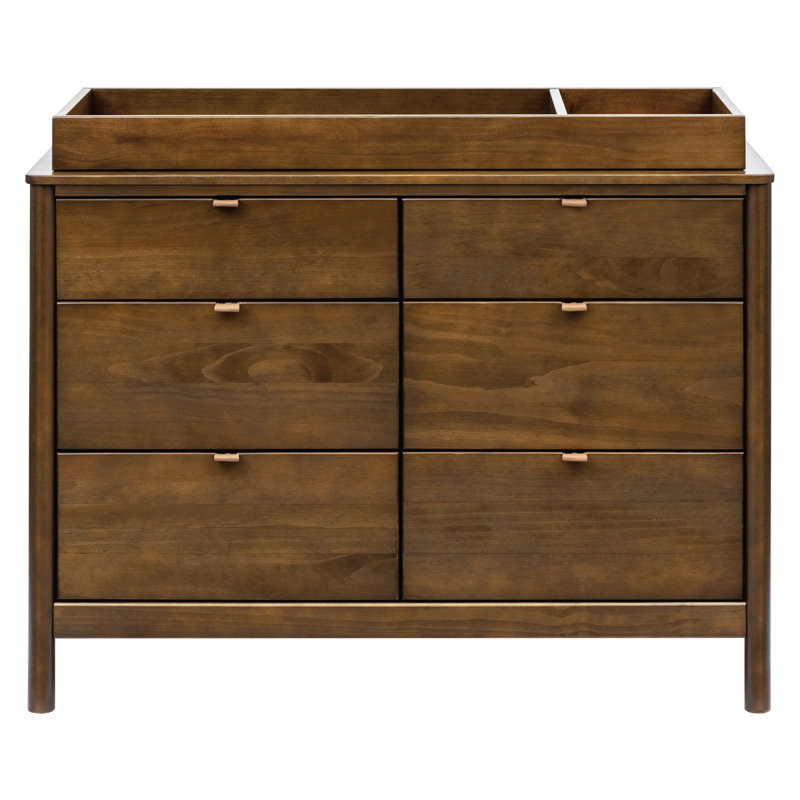 Bondi 6 Drawer Double Dresser, Brown