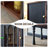 55.12"Brown and Black Solid Wood Ash Accent Cabinet