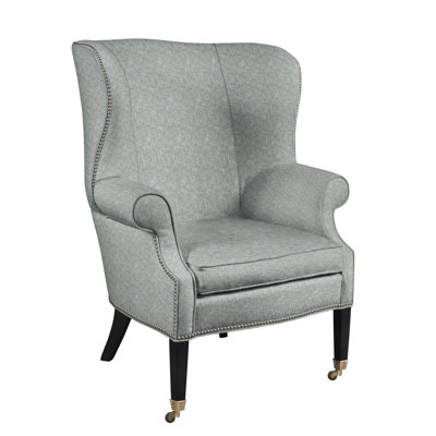 Preston 34" Wide Linen Wingback Chair