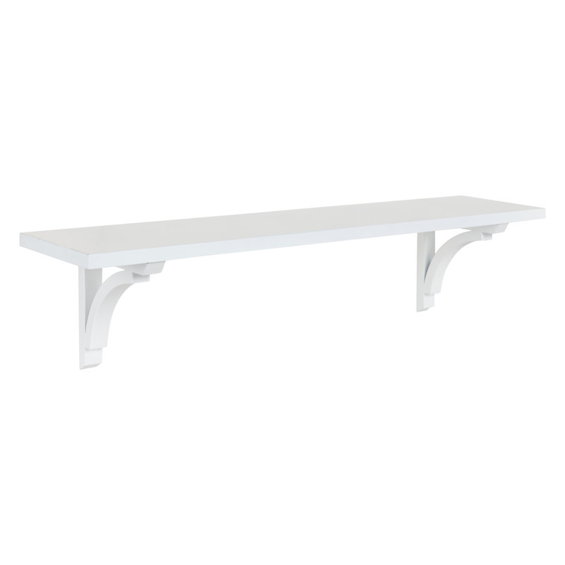 Hornyak Bracket Shelf, 8.8" H x 36" W x 8" D, White
