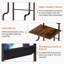Manufactured Wood,Metal 148cm H Media Shelves