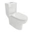Toilette en céramique une pièce, double chasse avec siège à revêtement doux