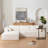 L shaped Modular Sectional Sectional Sofa with Side Table-337273810