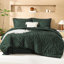 Ensemble d'édredon pour lit très grand Andency vert foncé 7 pièces Andency-124612908-124612939