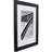 Fanchone Black Solid Wood Matte Picture Frame with Mat-1950559301