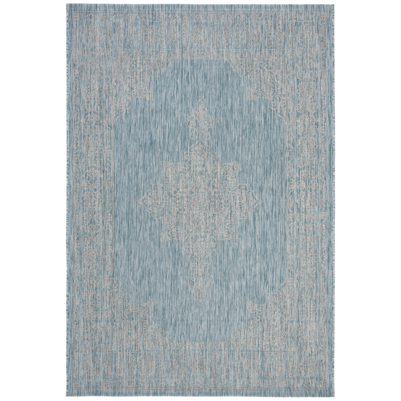 Amedee Performance Oriental Indoor/Outdoor Area Rug, Rectangle 2' x 3'7"