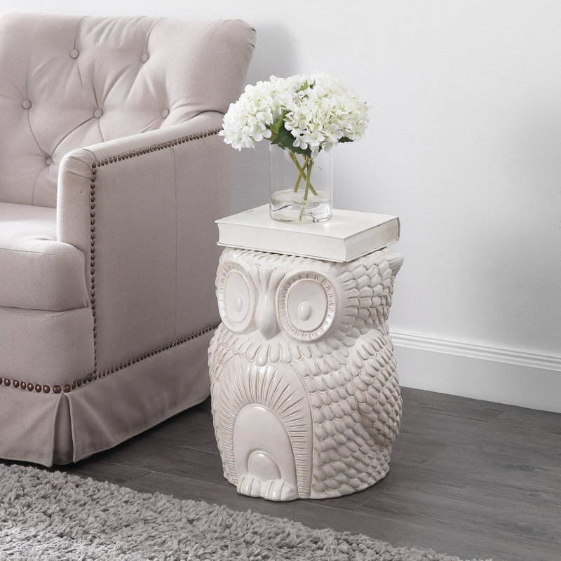 Tabouret de jardin 17,5 po Millie, Blanc