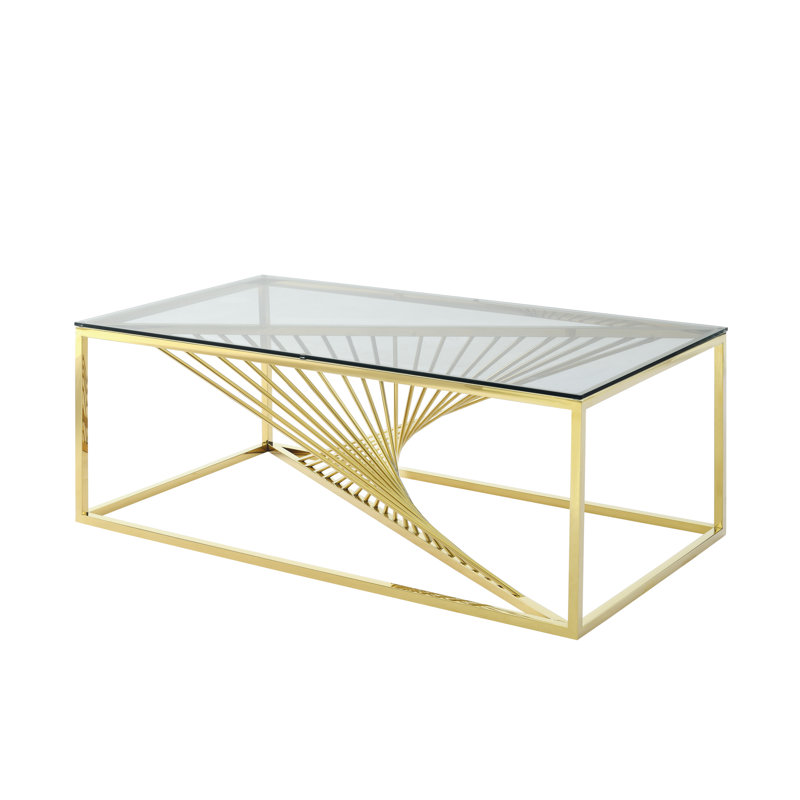 Glass Top End Table with Storage