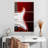 Abarca Modern Electric Guitar On Red-108515043
