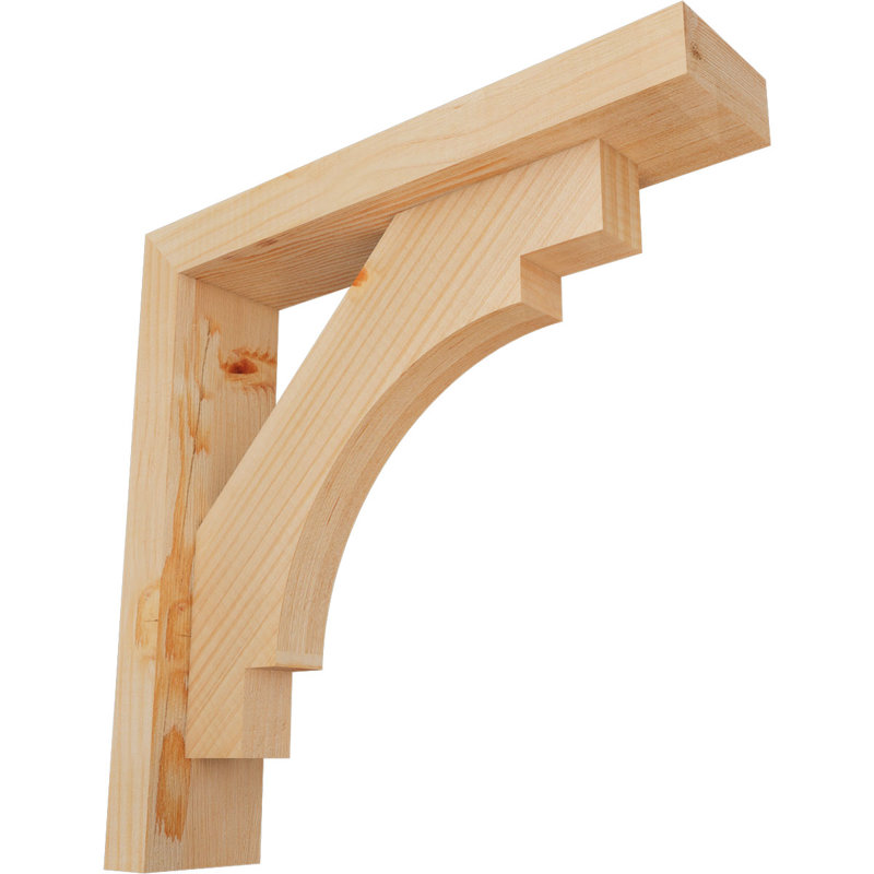 Support Merced Block avec support décalé, 16 x 16, Sapin Douglas de l 3 1/2 (lisse)