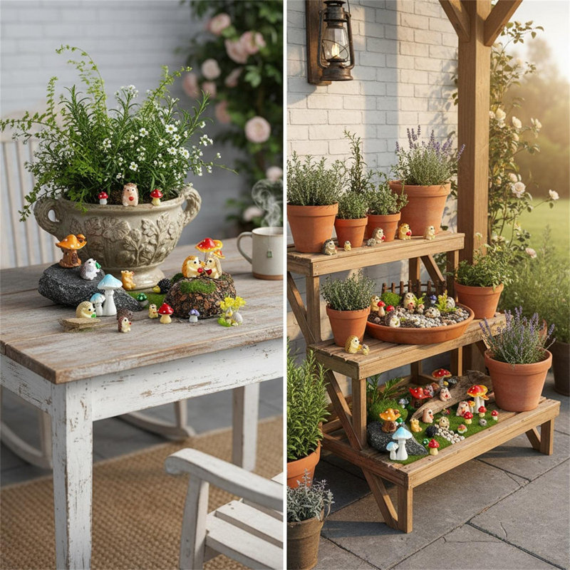 Animals Weather Resistant Resin Garden Statue