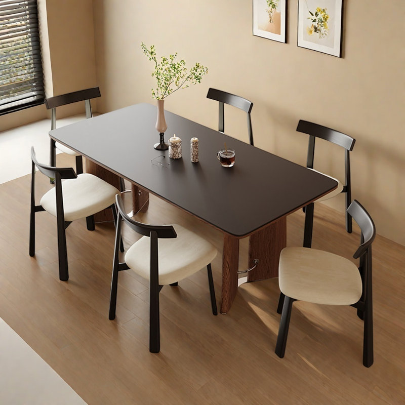Ensemble de table de salle à manger en acier inoxydable, H 29,52 po x L 55,11 po x l 31,49 po