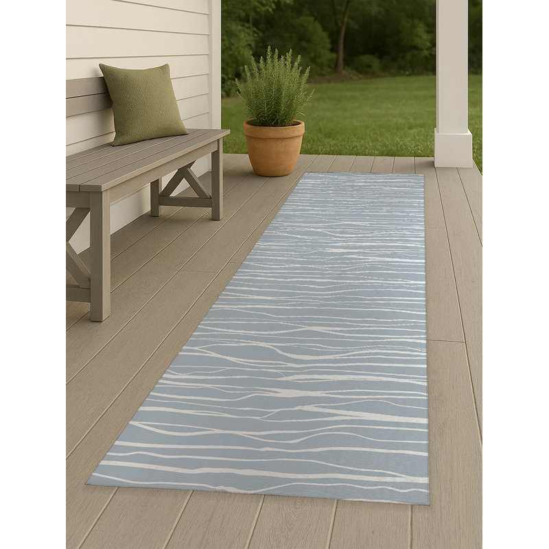 Tapis d'extérieur antidérapant Legions, Tapis de couloir 2 pi 6 po x 8 pi