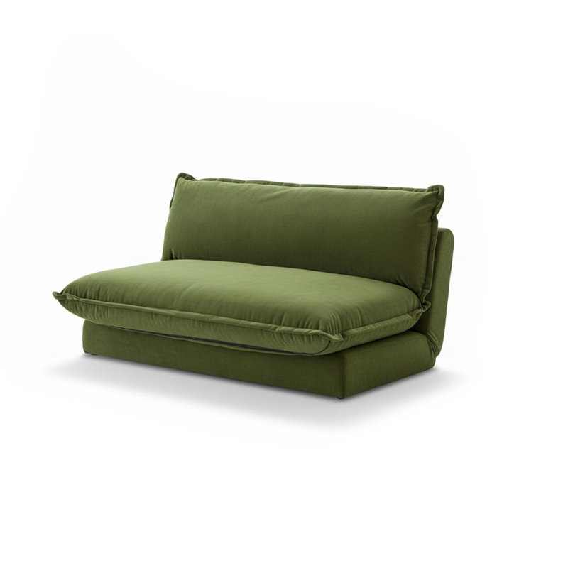 2 Seater Sofa Bed - Boucle, Green, Double