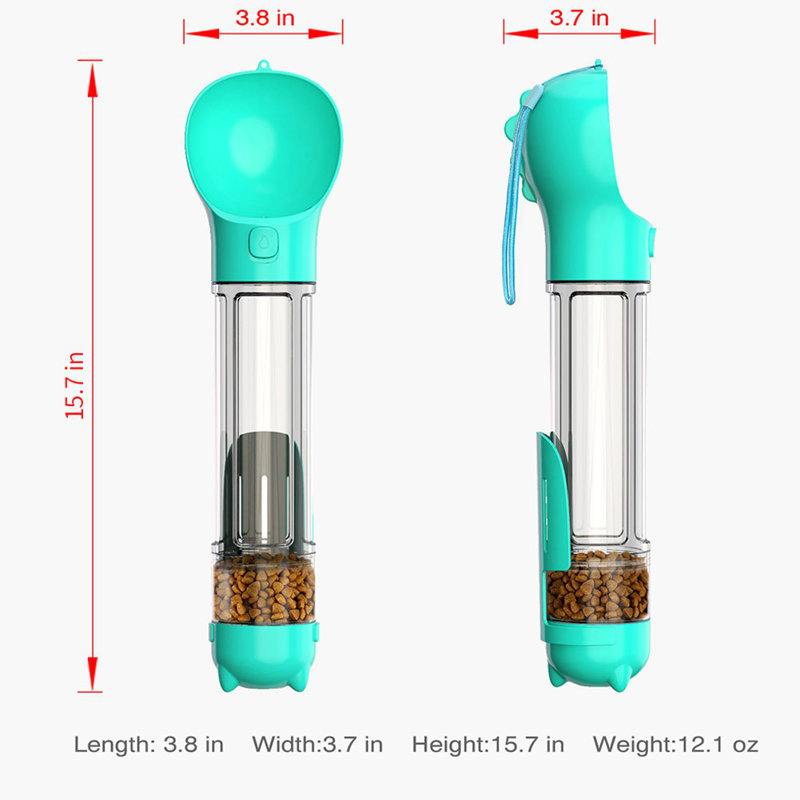 Water Food Cup Anti-Skid Automatic Feeder, Blue