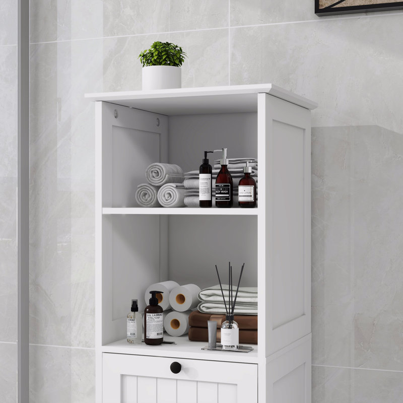 One-Compartment One-Drawer Tilt-Out Laundry Sorter Cabinet