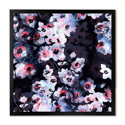 Motif d'impressions délicates fleurs de cerisier - reproduction d'art sur toile à motifs