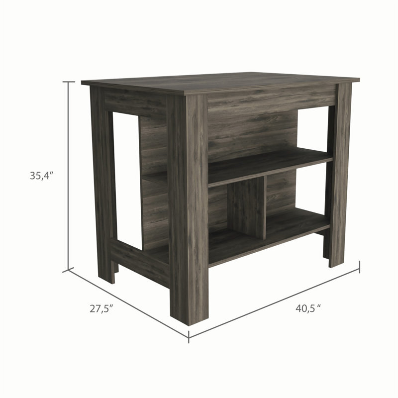 Îlot de cuisine polyvalent avec rangement abondant et construction stable