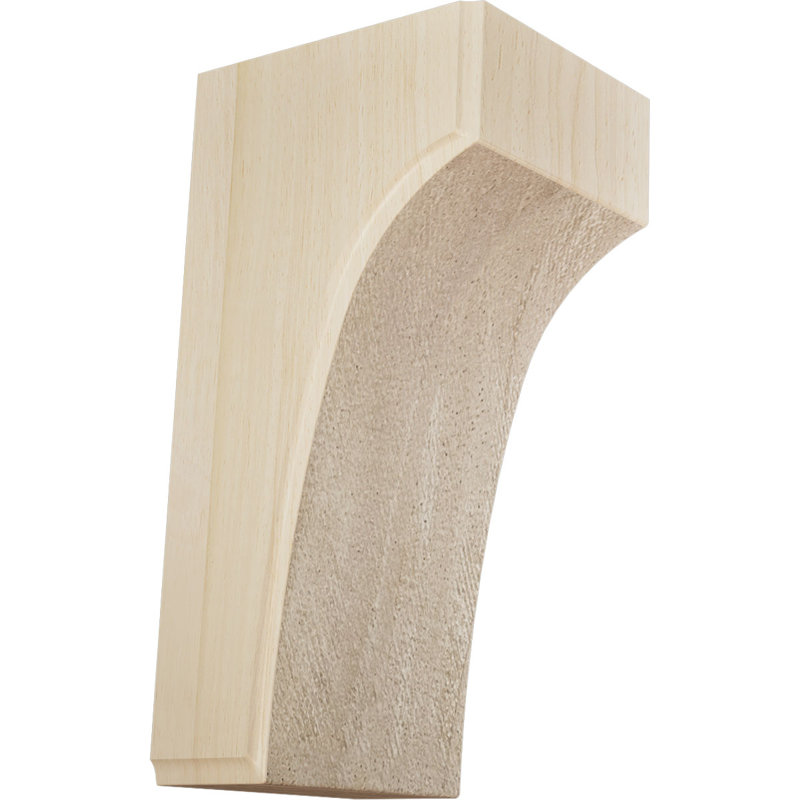 Support Clarksville, Hévéa, 3.5" W x 4" D x 8" H