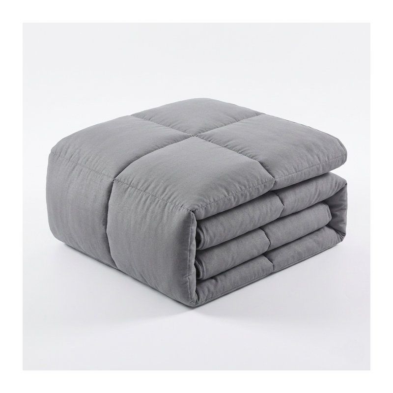 Crystal All Season Down Alternative Comforter, King Comforter, Gray