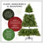 Arbre de Noël épinette vert avec lumières DEL-67403046