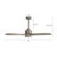 Ventilateur de plafond 54 po sur 5 pales en bois massif avec moteur à courant continu à DEL intégré et gris anthracite-698593673-698593653