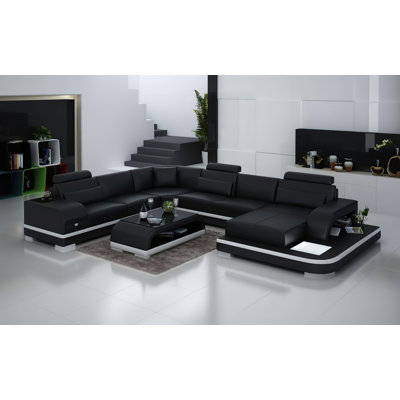 Ariyani Upholstered U-Shaped Sectional