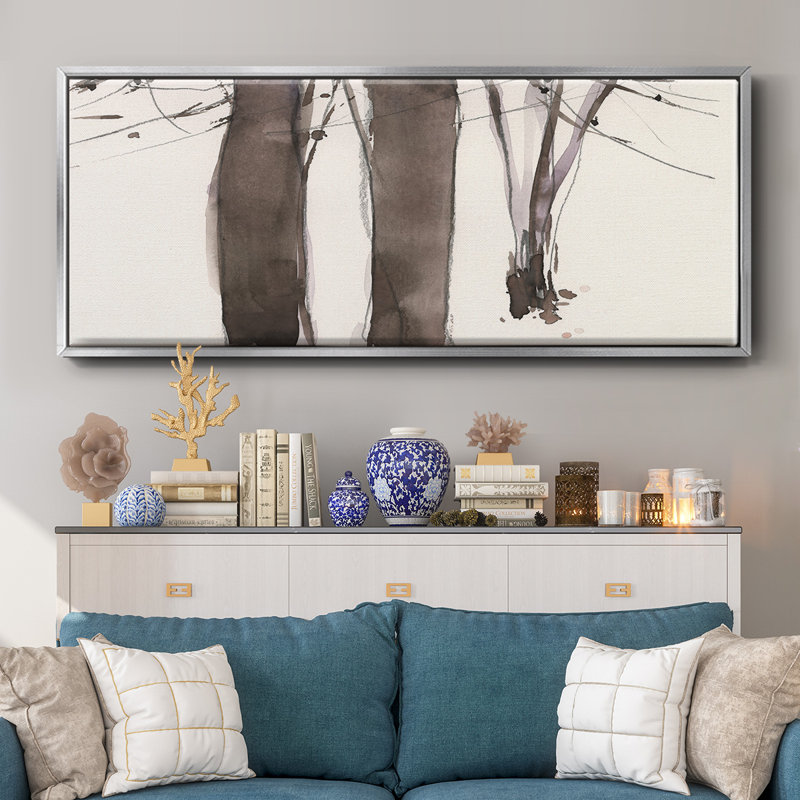 Under the Winter Tree II- Framed Canvas, 24" H x 60" W