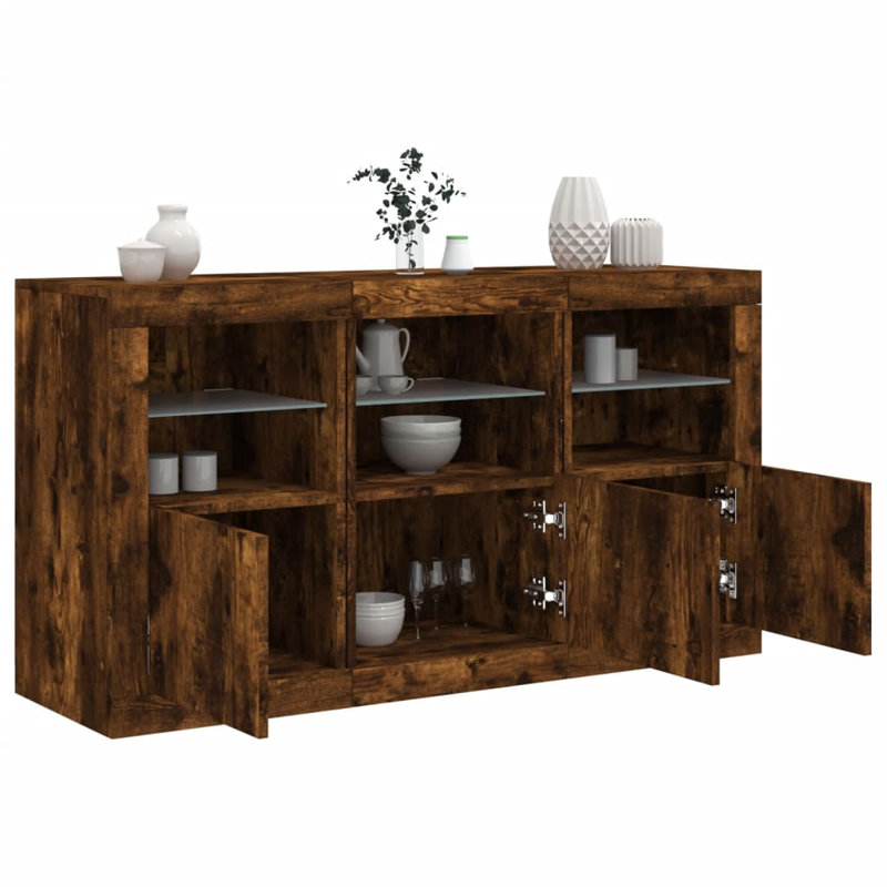 Azarriah 123cm Sideboard, Smoked Oak