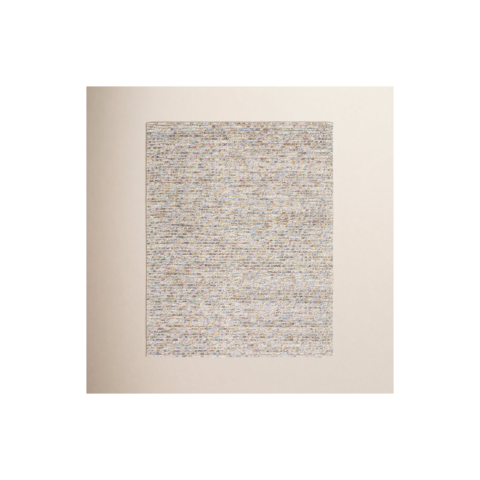 Elle Handmade Ivory / Multi Rug, Rectangle 6' x 9'