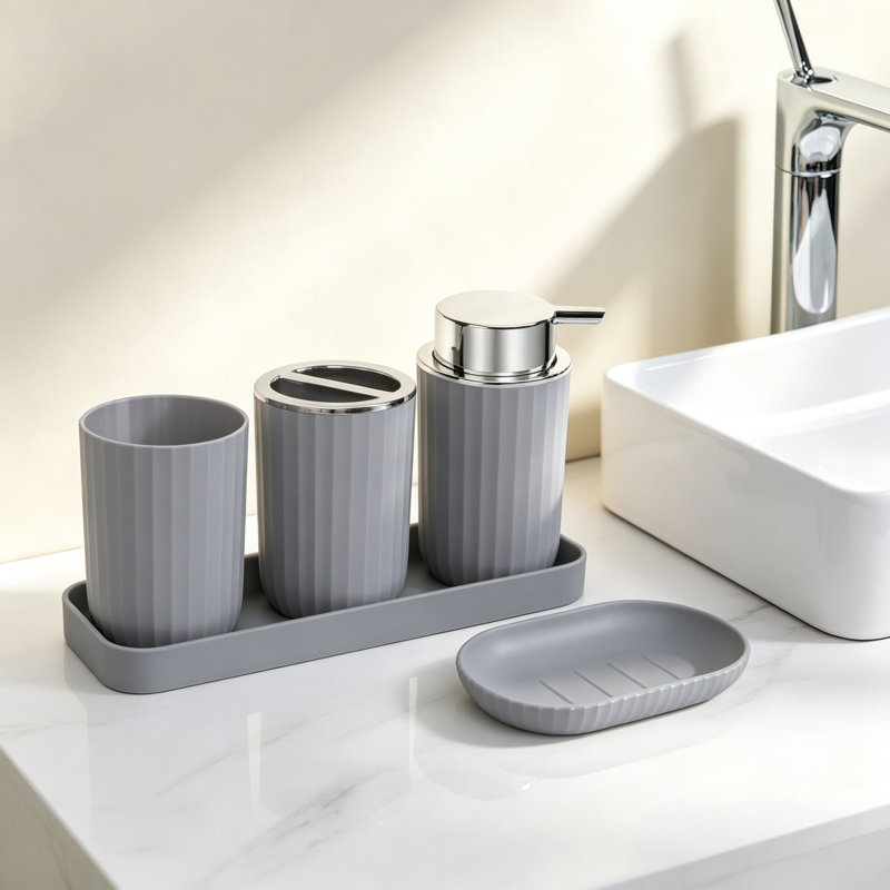 Bathroom Accessory Set Bathroom Tray Tumbler
