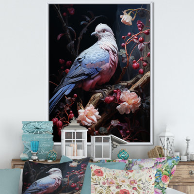 Dove Reverie I - art mural colombe