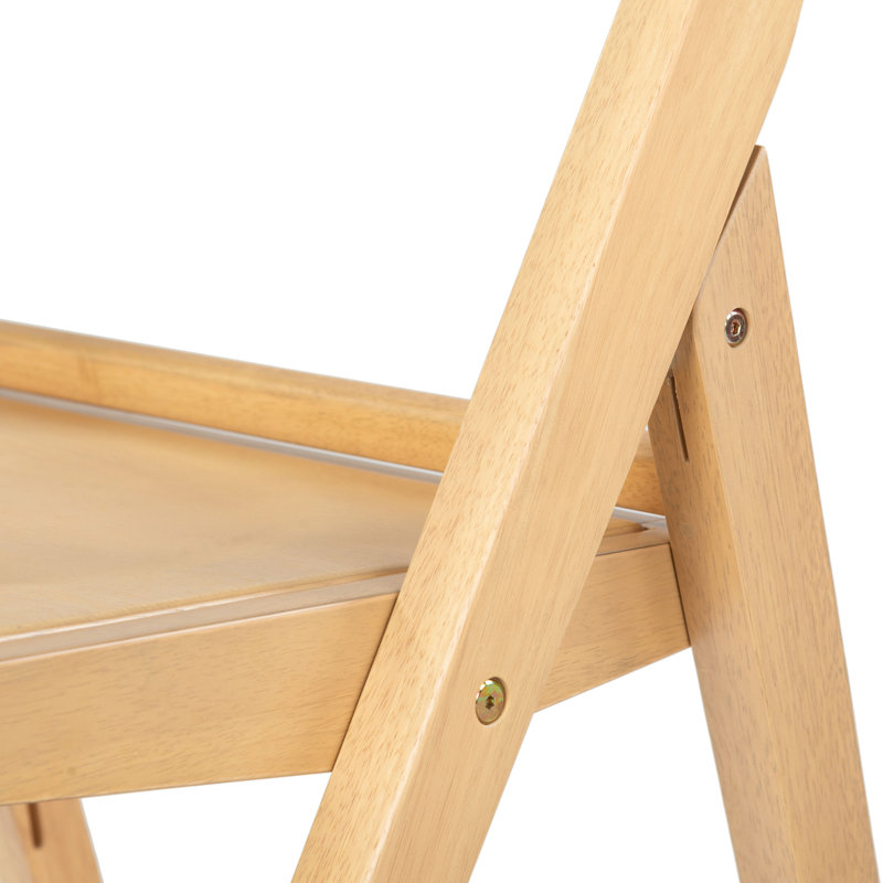 JACIE WOOD SEAT FOLDING CHAIR, Oak