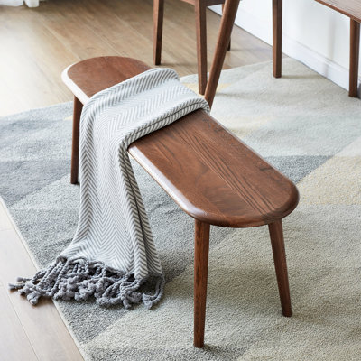 Natural Oak Wood For Dining Bench Table Bench For Living Room