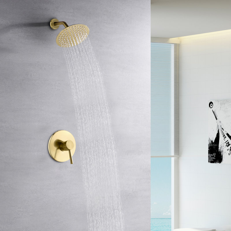 Robinet de douche avec valve brute, Or