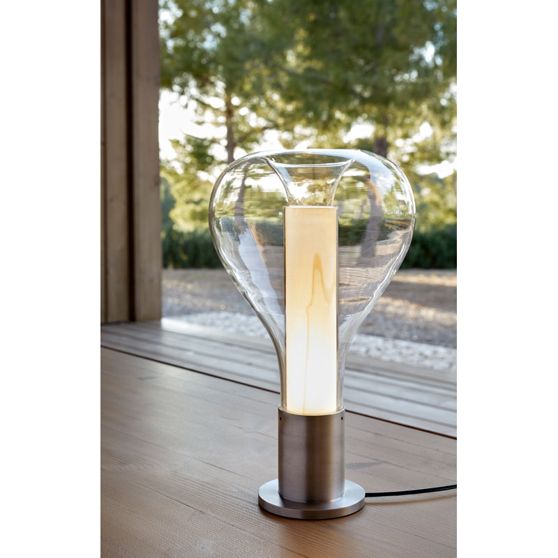 Lampe de table Eris par Mayice Studio, Aluminium, Blanc Ivoire